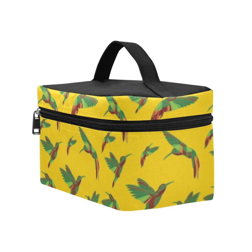 Red Swift Yellow Cosmetic Bag/Large (Model 1658) bag e-joyer