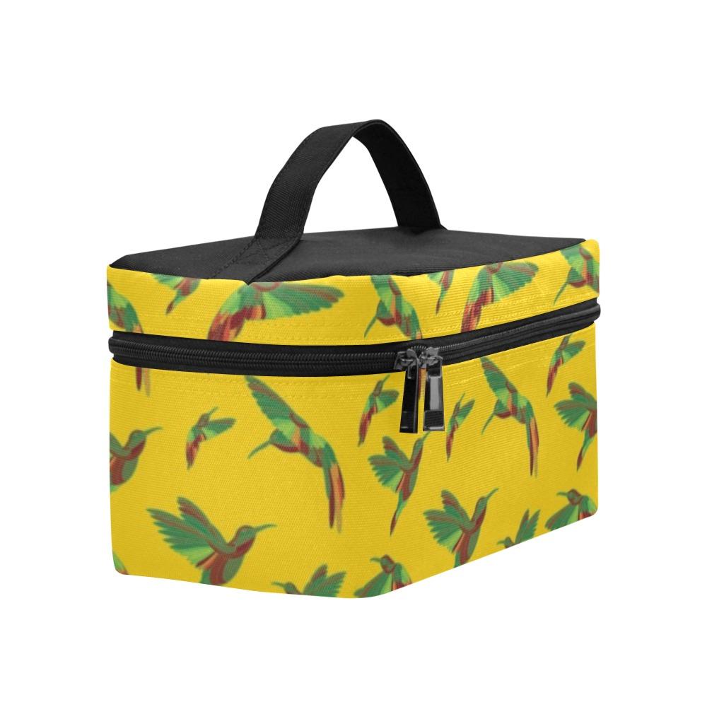 Red Swift Yellow Cosmetic Bag/Large (Model 1658) bag e-joyer