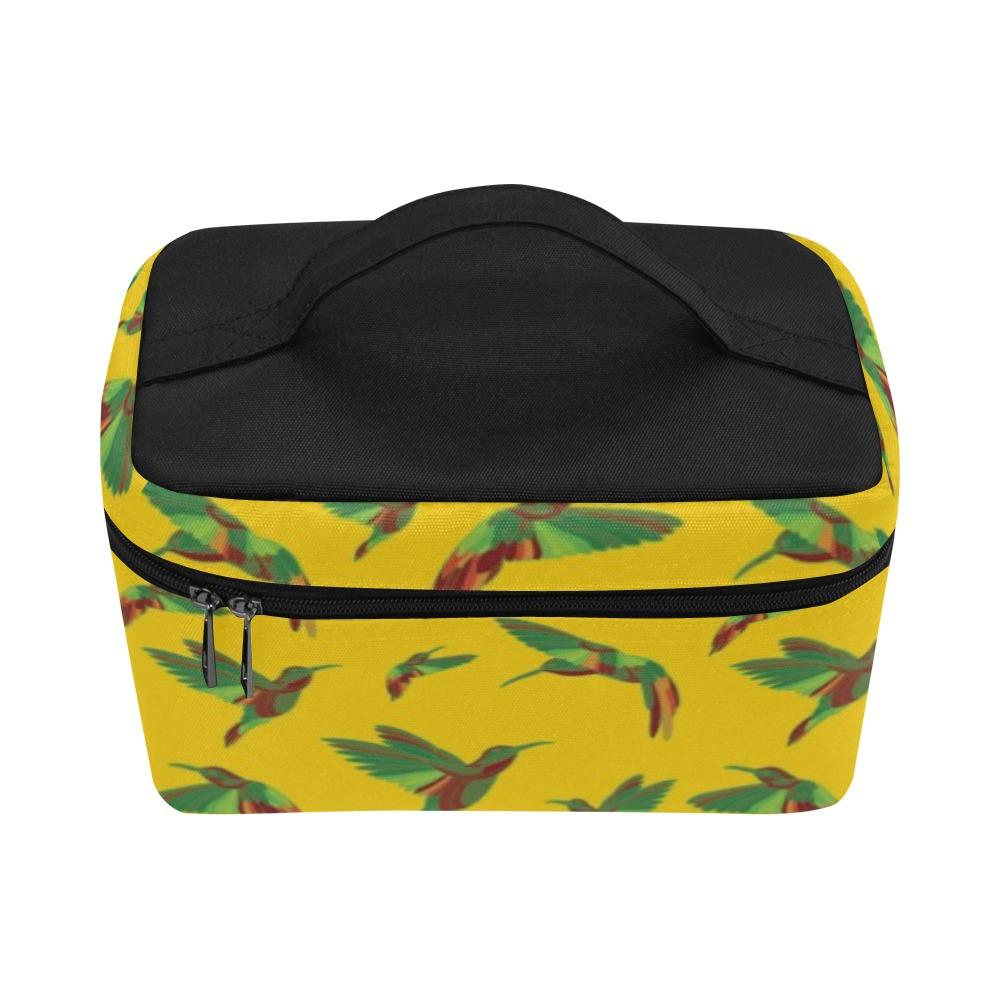 Red Swift Yellow Cosmetic Bag/Large (Model 1658) bag e-joyer