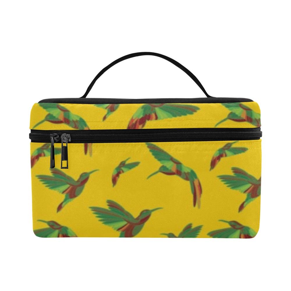 Red Swift Yellow Cosmetic Bag/Large (Model 1658) bag e-joyer