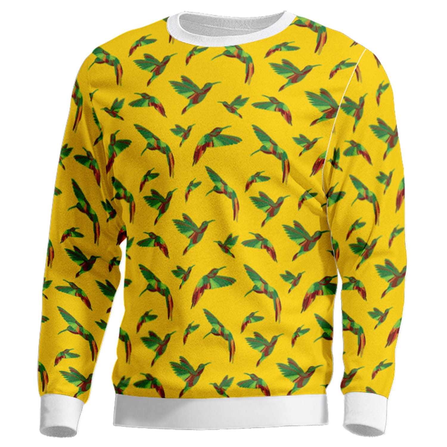 Red Swift Yellow Unisex Crewneck Long Sleeve Top Herman