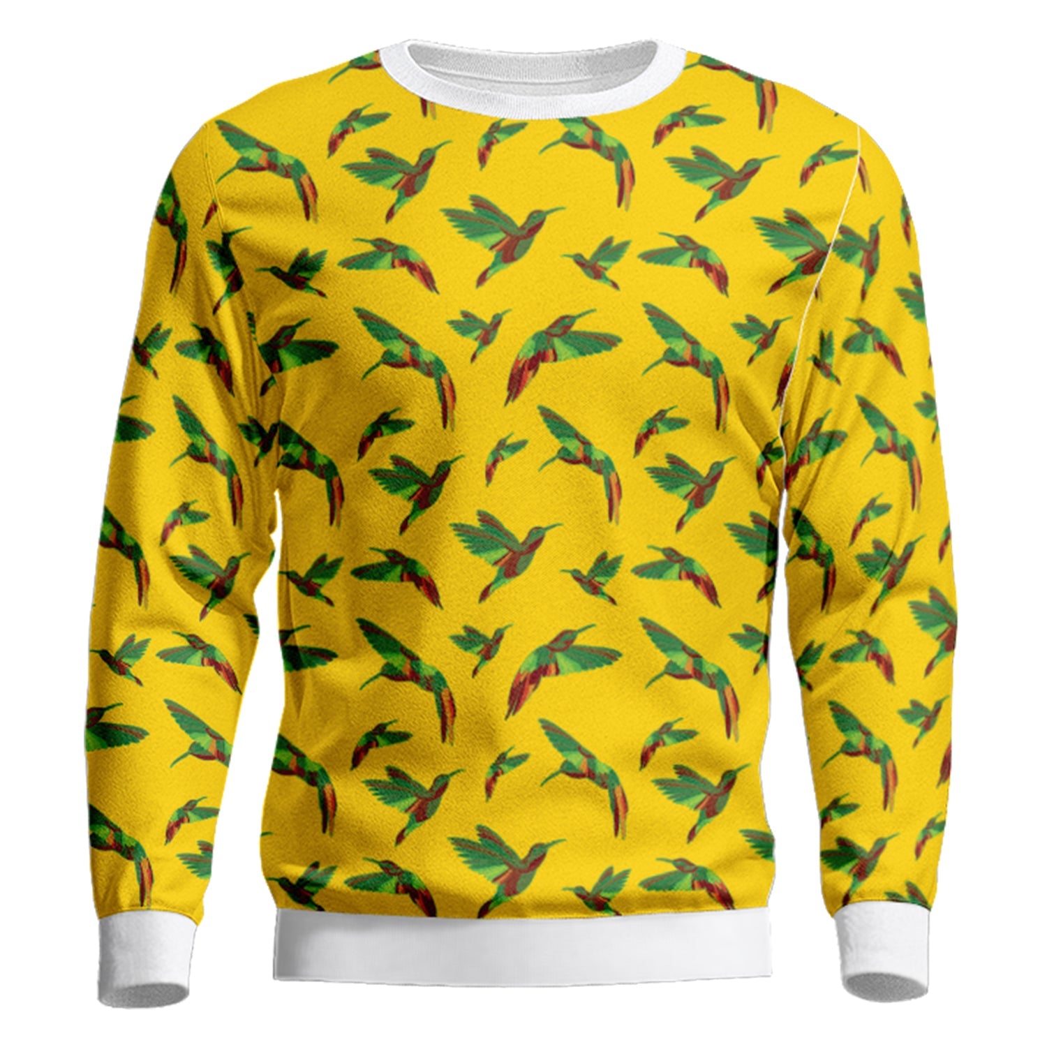 Red Swift Yellow Unisex Crewneck Long Sleeve Top Herman
