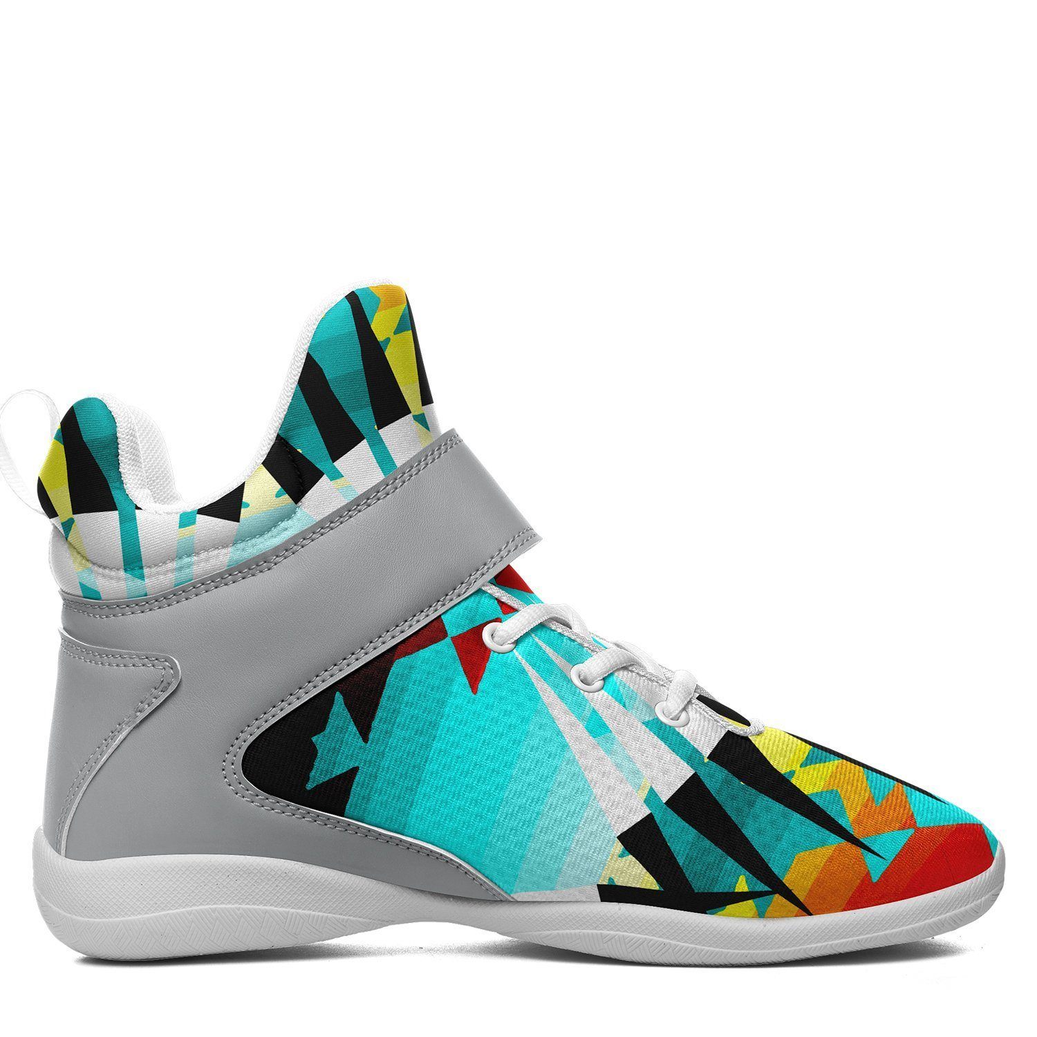 Ribbonwork Bustles Ipottaa Basketball / Sport High Top Shoes - White Sole 49 Dzine
