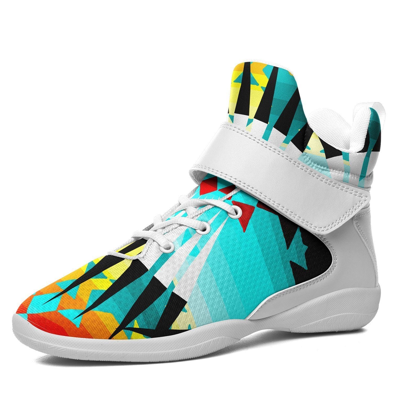 Ribbonwork Bustles Ipottaa Basketball / Sport High Top Shoes - White Sole 49 Dzine US Men 7 / EUR 40 White Sole with White Strap