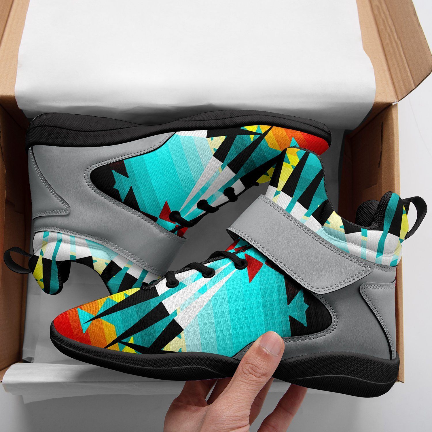 Ribbonwork Bustles Kid's Ipottaa Basketball / Sport High Top Shoes 49 Dzine