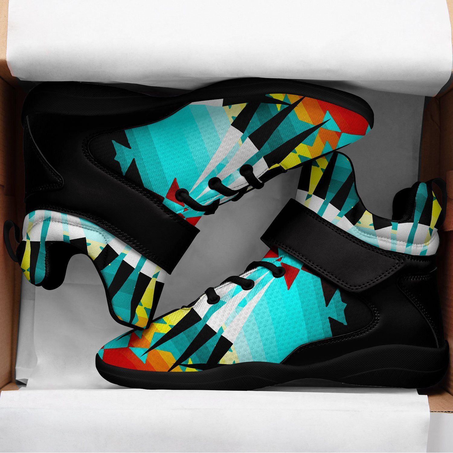 Ribbonwork Bustles Kid's Ipottaa Basketball / Sport High Top Shoes 49 Dzine