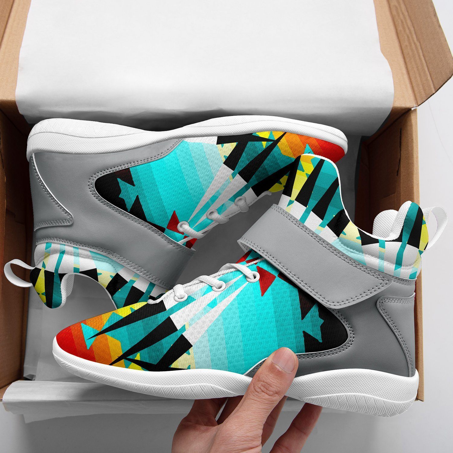 Ribbonwork Bustles Kid's Ipottaa Basketball / Sport High Top Shoes 49 Dzine