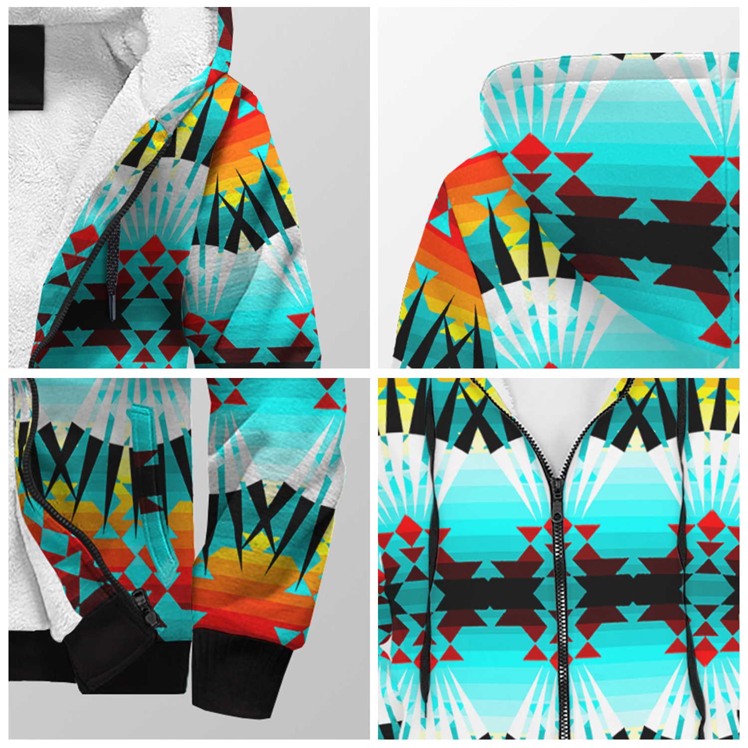 Ribbonwork Bustles Sherpa Hoodie 49 Dzine