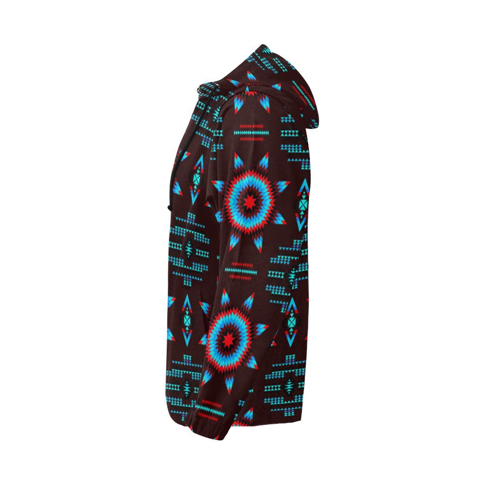 Rising Star Corn Moon All Over Print Full Zip Hoodie for Men (Model H14) All Over Print Full Zip Hoodie for Men (H14) e-joyer