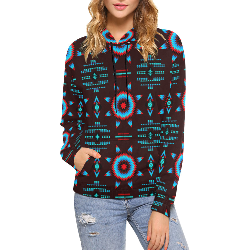 Rising Star Corn Moon All Over Print Hoodie for Women (USA Size) (Model H13) All Over Print Hoodie for Women (H13) e-joyer