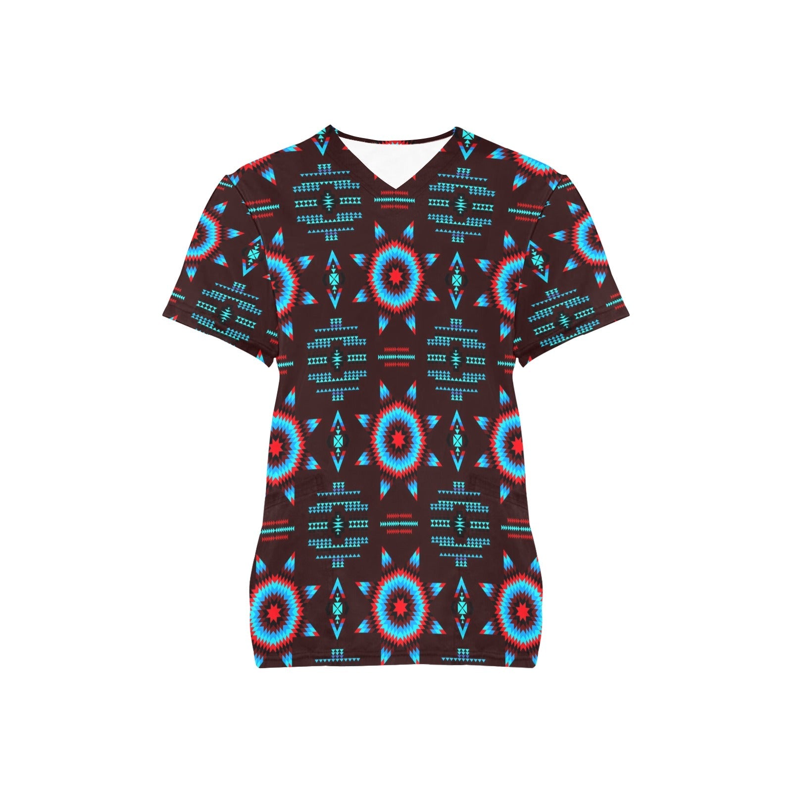 Rising Star Corn Moon All Over Print Scrub Top Scrub Top e-joyer