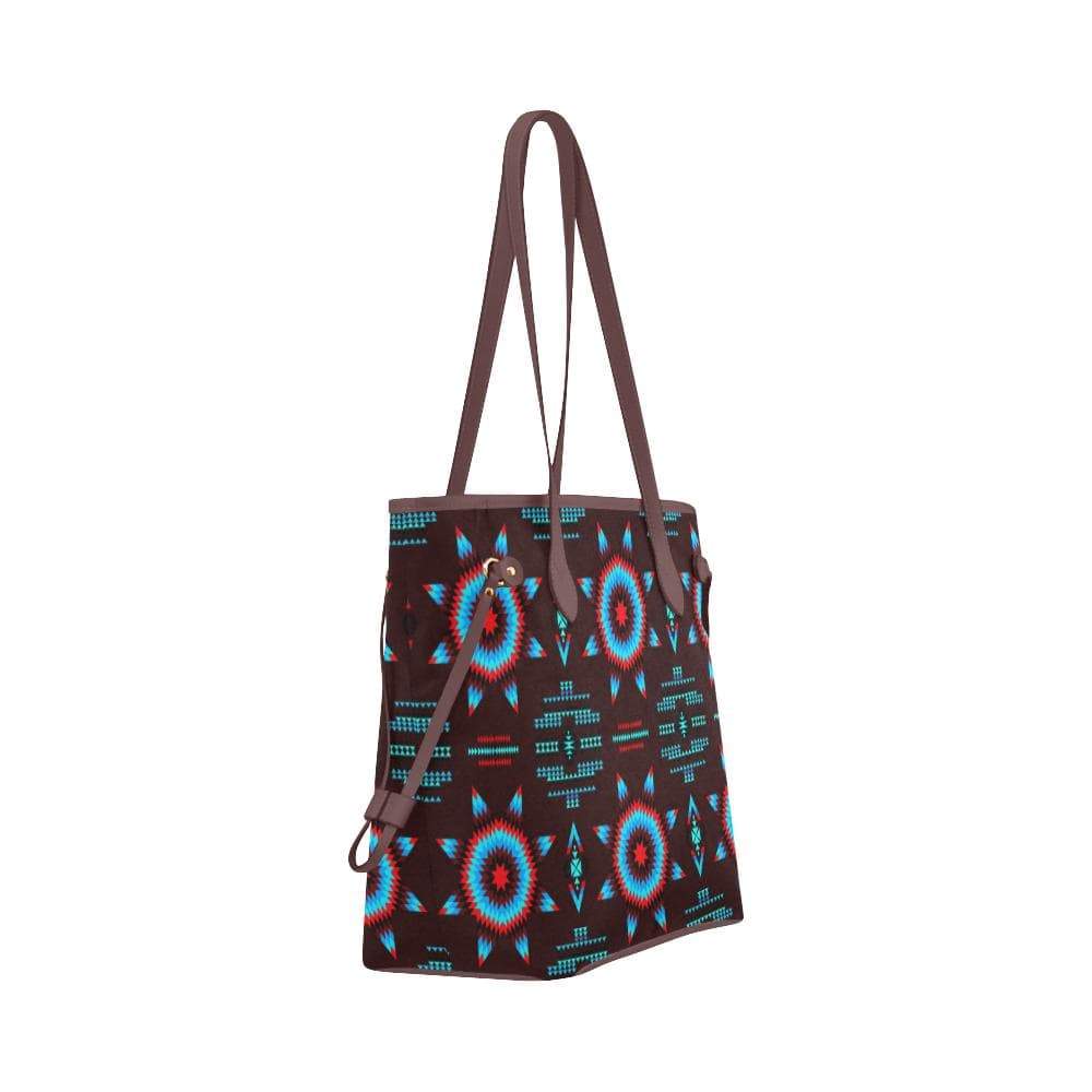 Rising Star Corn Moon Clover Canvas Tote Bag (Model 1661) Clover Canvas Tote Bag (1661) e-joyer