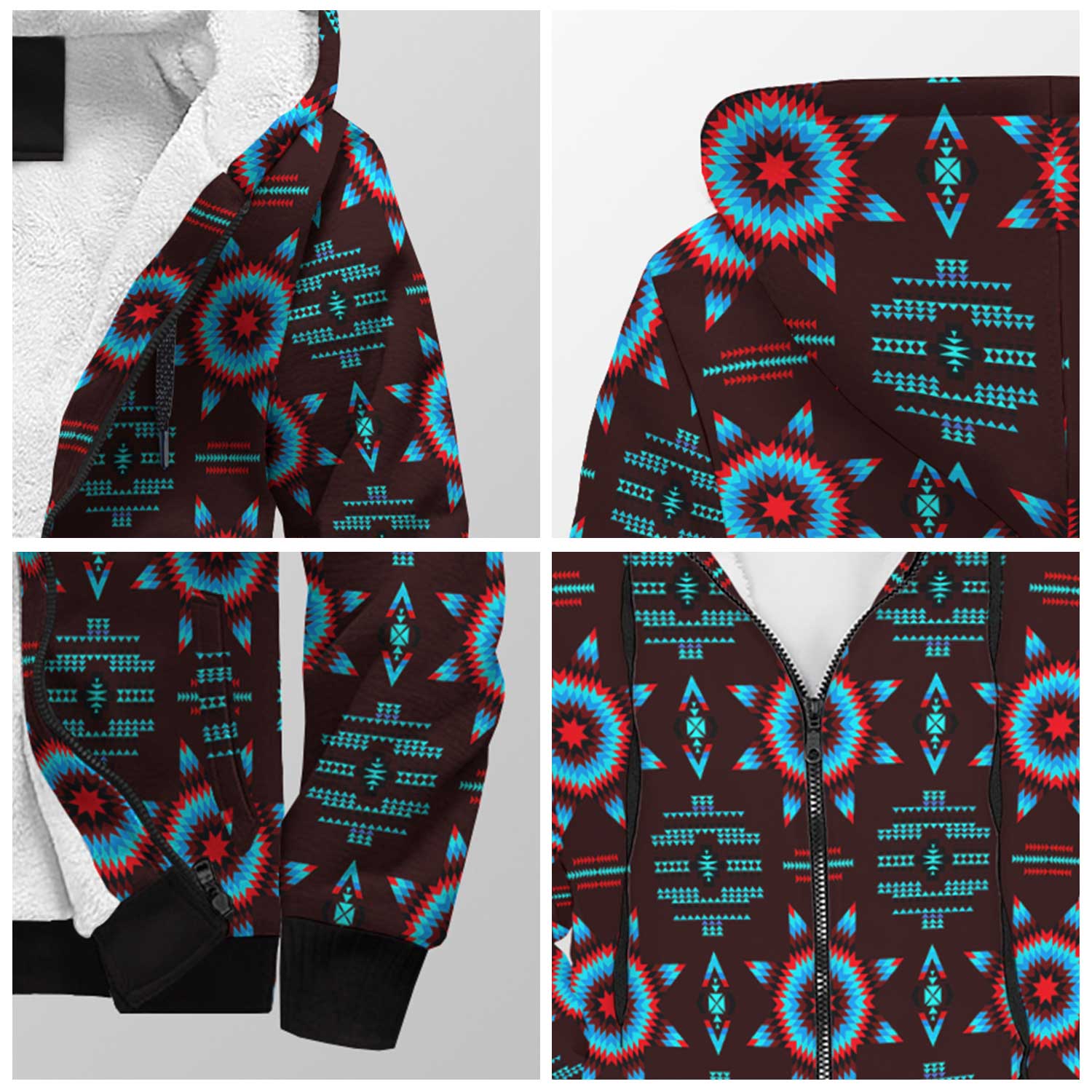 Rising Star Corn Moon Sherpa Hoodie 49 Dzine