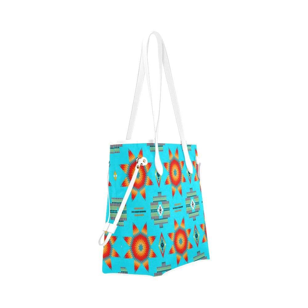 Rising Star Harvest Moon Clover Canvas Tote Bag (Model 1661) Clover Canvas Tote Bag (1661) e-joyer