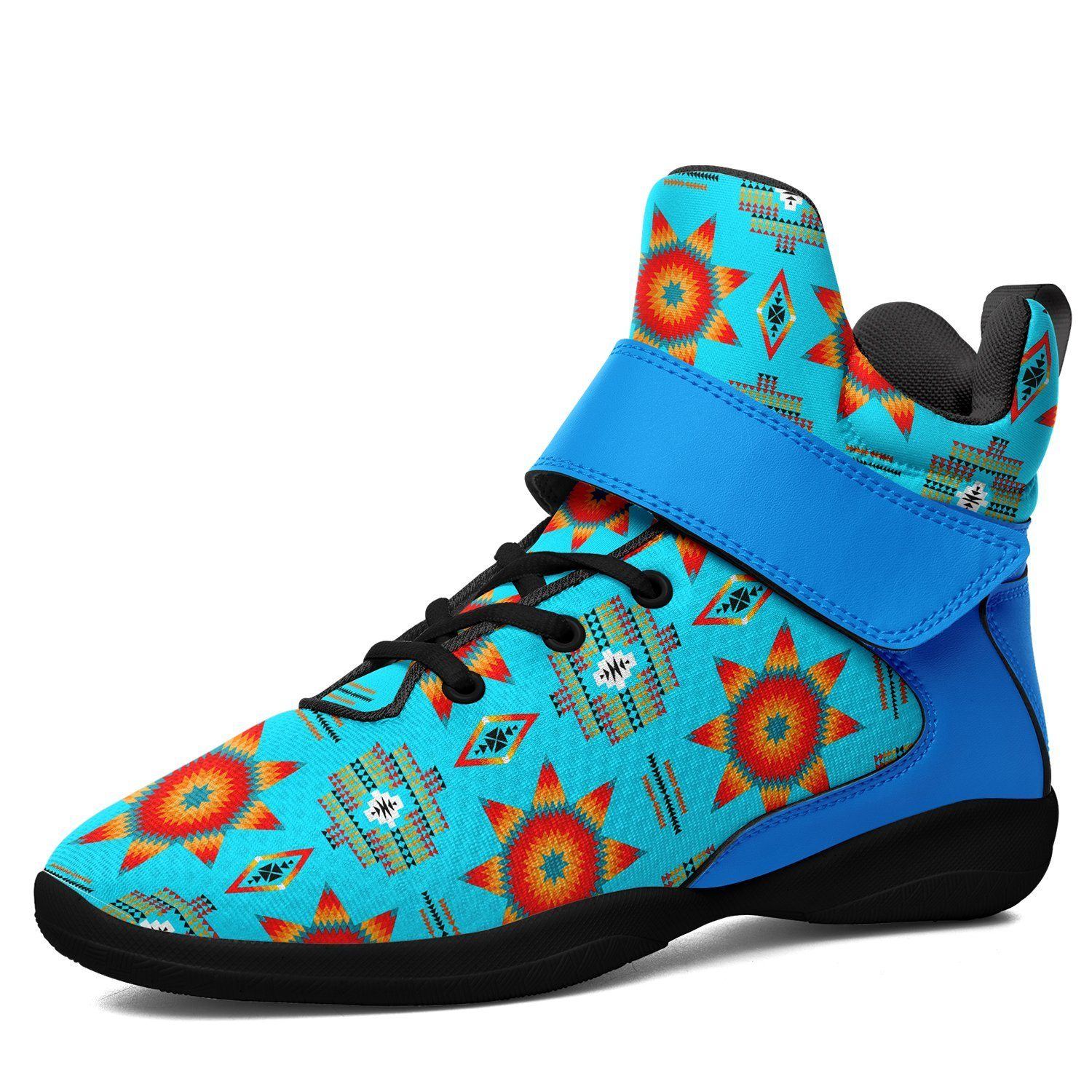 Rising Star Harvest Moon Ipottaa Basketball / Sport High Top Shoes - Black Sole 49 Dzine US Men 7 / EUR 40 Black Sole with Light Blue Strap