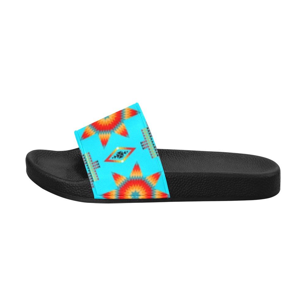 Rising Star Harvest Moon Men's Slide Sandals (Model 057) Men's Slide Sandals (057) e-joyer