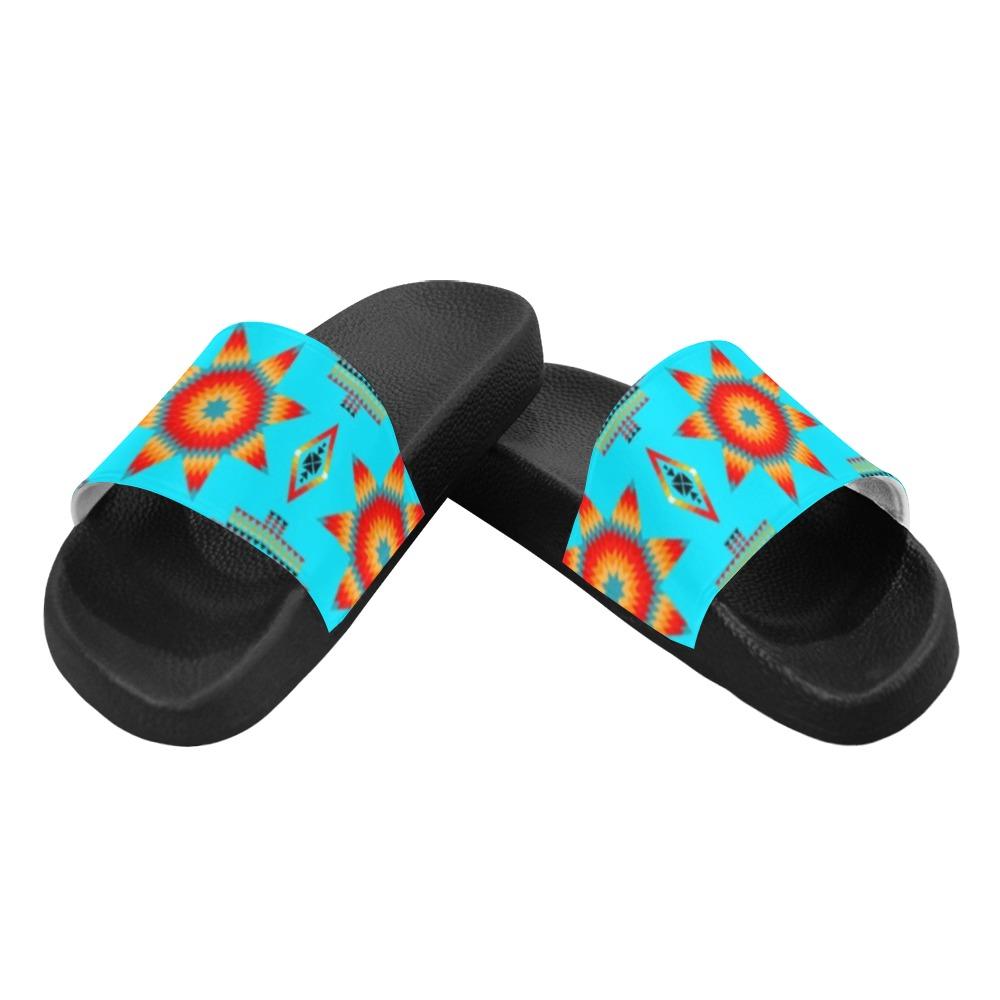Rising Star Harvest Moon Men's Slide Sandals (Model 057) Men's Slide Sandals (057) e-joyer
