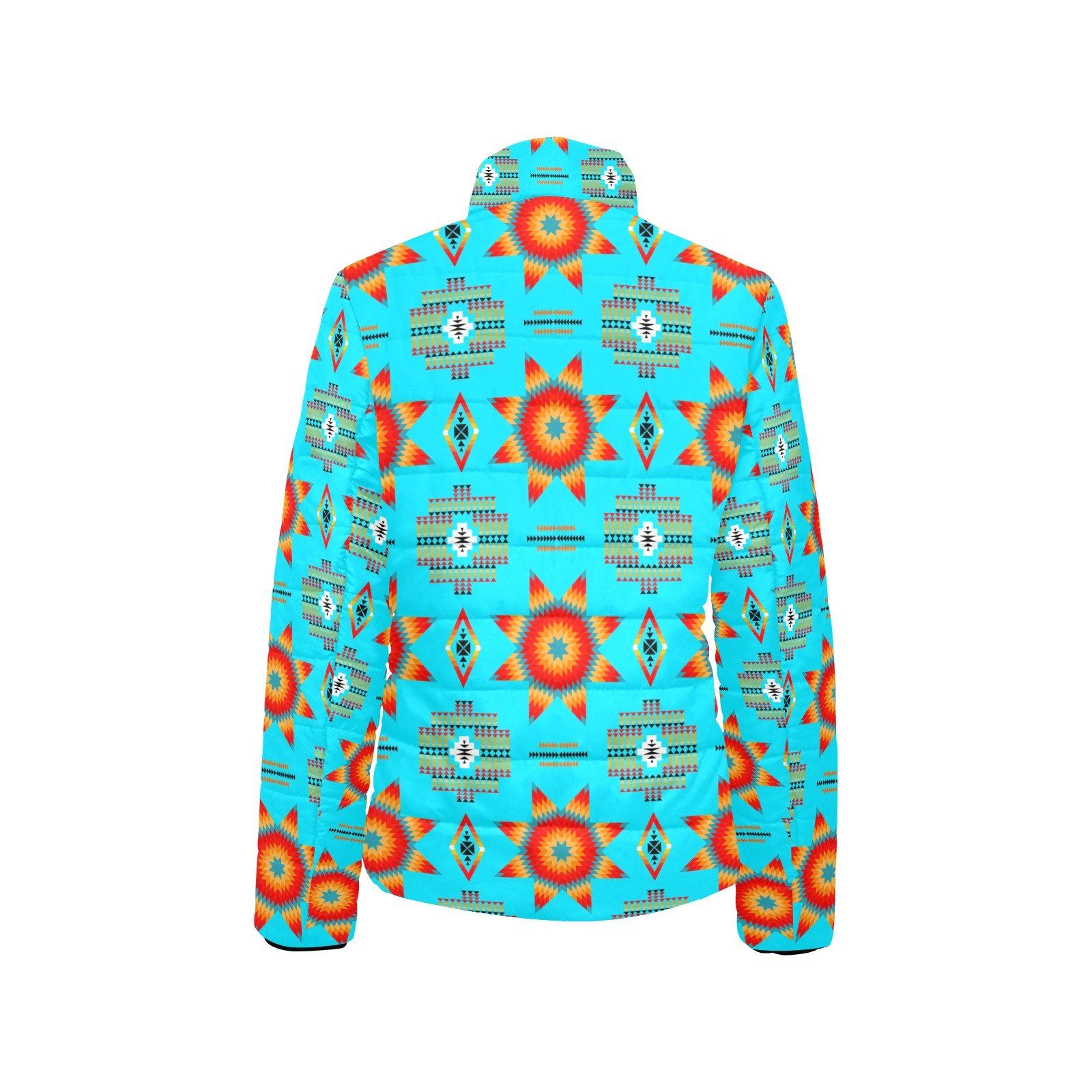 Rising Star Harvest Moon Women's Stand Collar Padded Jacket (Model H41) jacket e-joyer