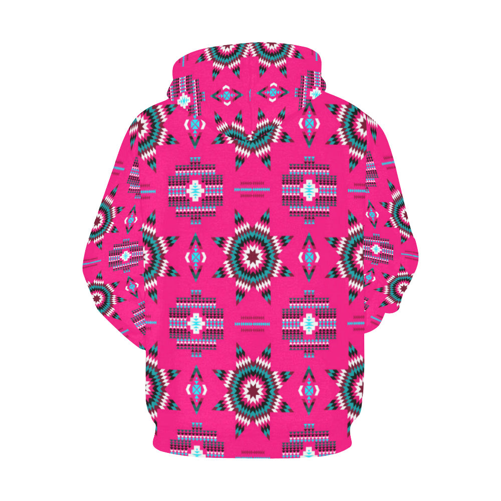 Rising Star Strawberry Moon All Over Print Hoodie for Women (USA Size) (Model H13) All Over Print Hoodie for Women (H13) e-joyer