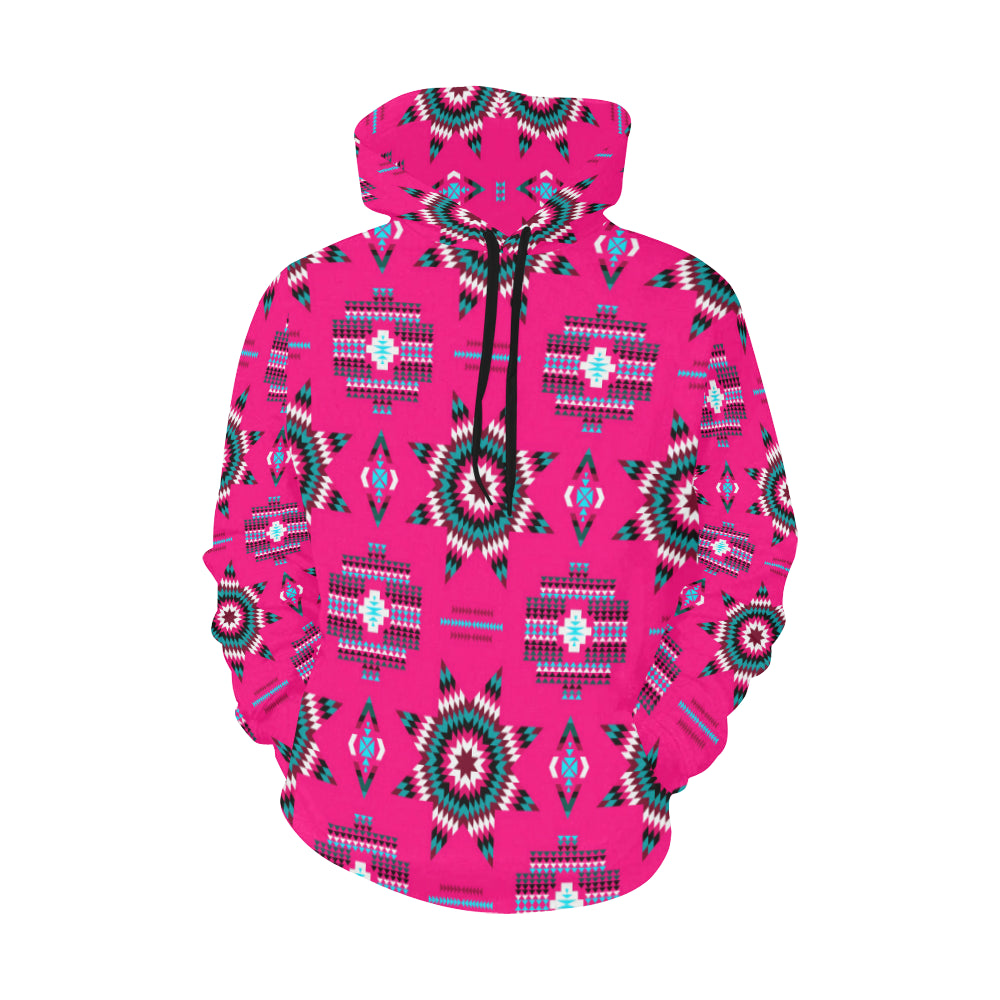 Rising Star Strawberry Moon All Over Print Hoodie for Women (USA Size) (Model H13) All Over Print Hoodie for Women (H13) e-joyer