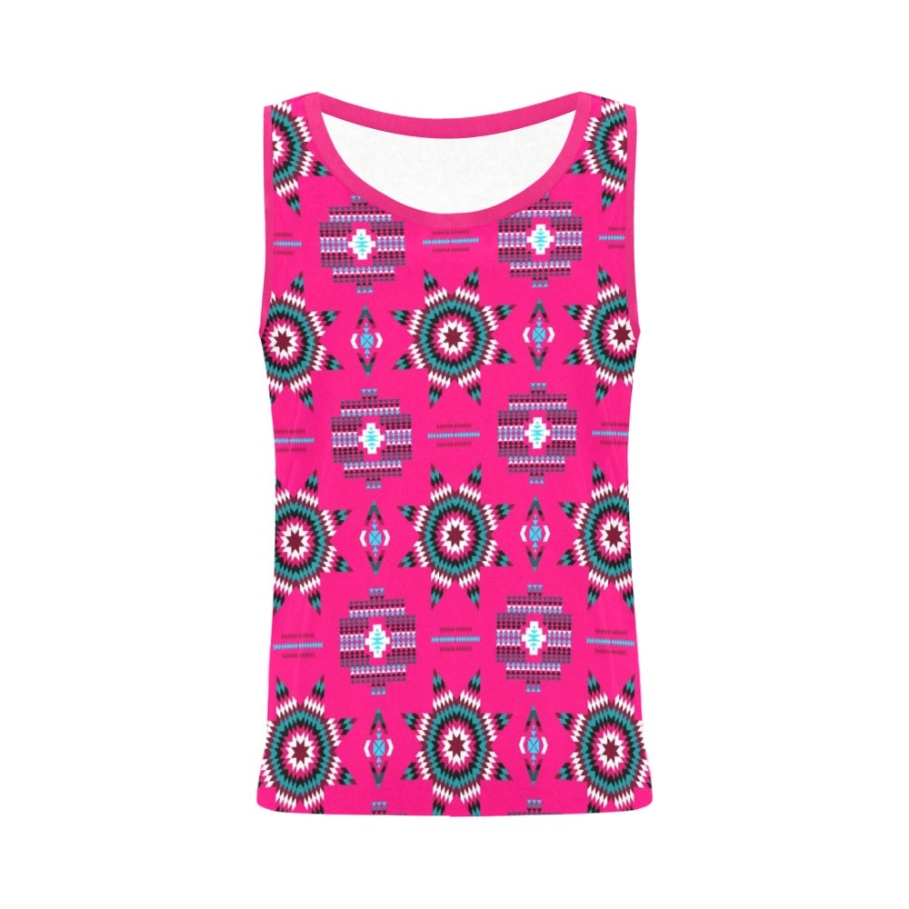 Rising Star Strawberry Moon All Over Print Tank Top for Women (Model T43) All Over Print Tank Top for Women (T43) e-joyer