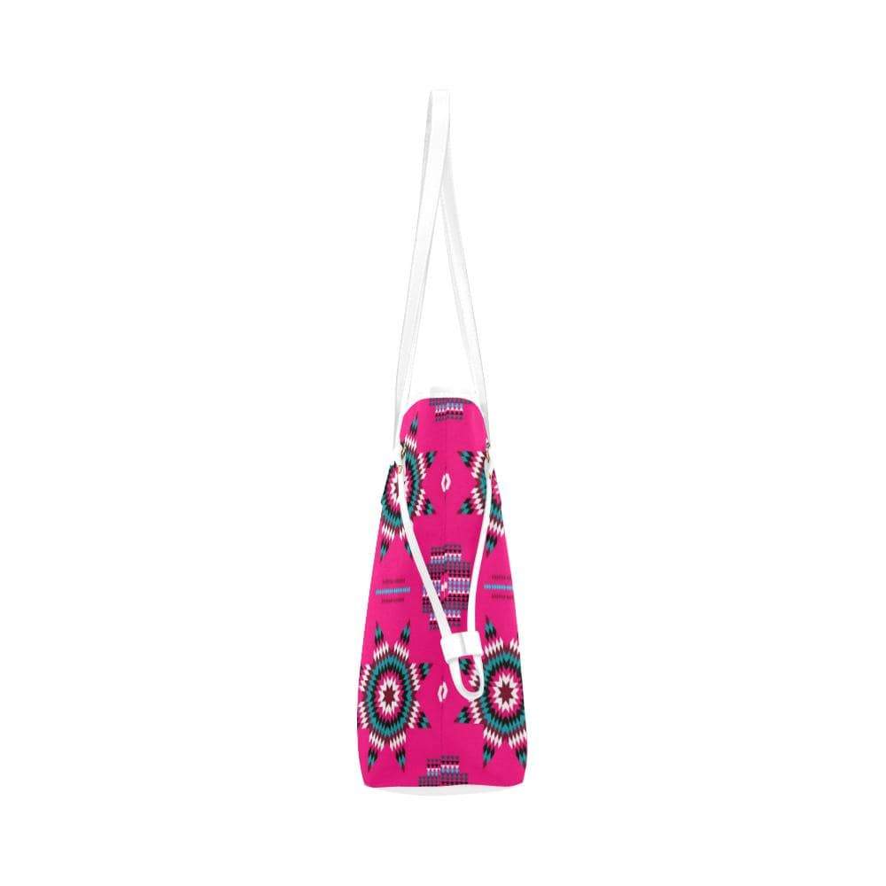 Rising Star Strawberry Moon Clover Canvas Tote Bag (Model 1661) Clover Canvas Tote Bag (1661) e-joyer