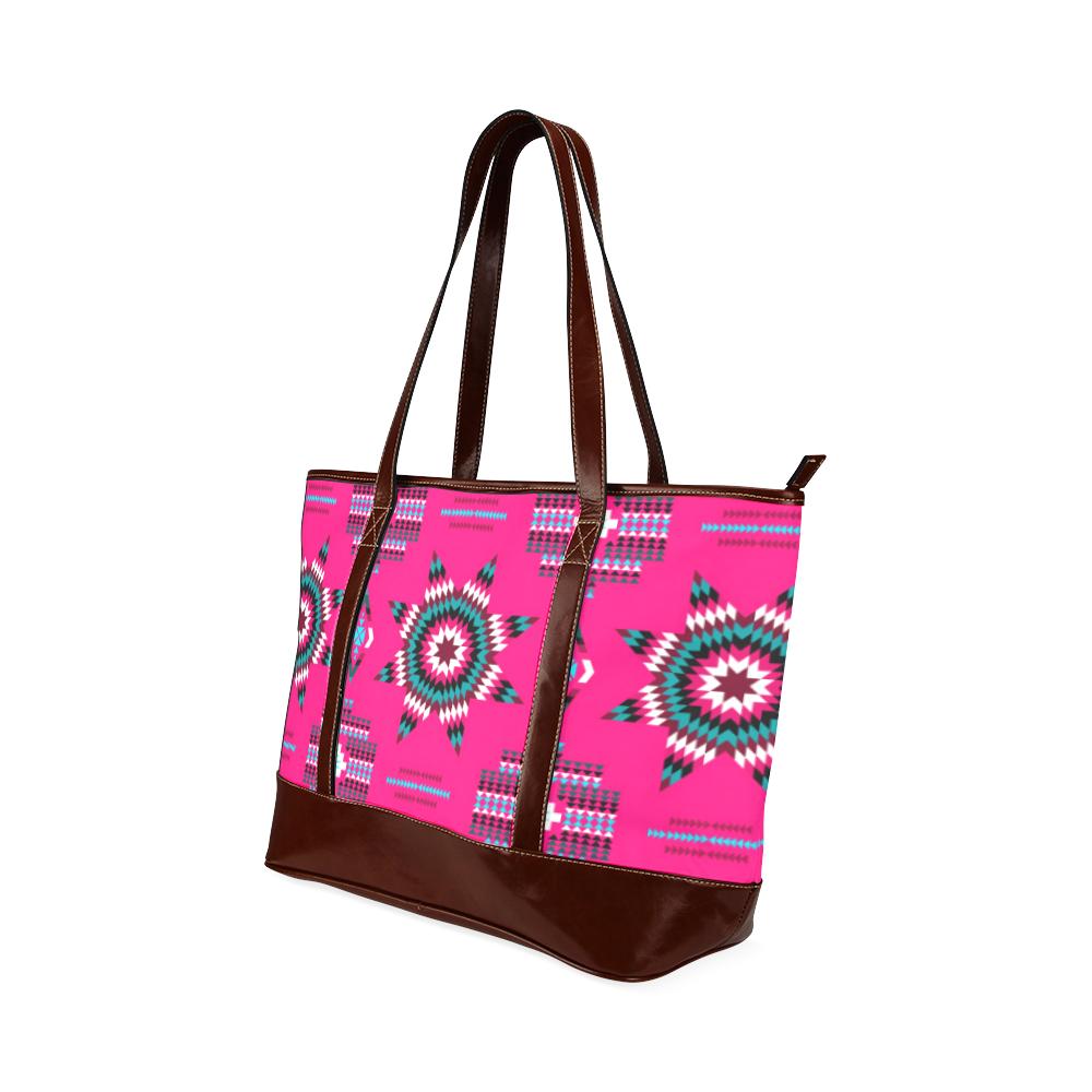 Rising Star Strawberry Moon Tote Handbag (Model 1642) Tote Handbags (1642) e-joyer