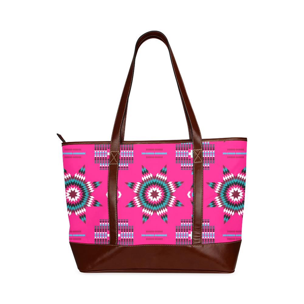 Rising Star Strawberry Moon Tote Handbag (Model 1642) Tote Handbags (1642) e-joyer