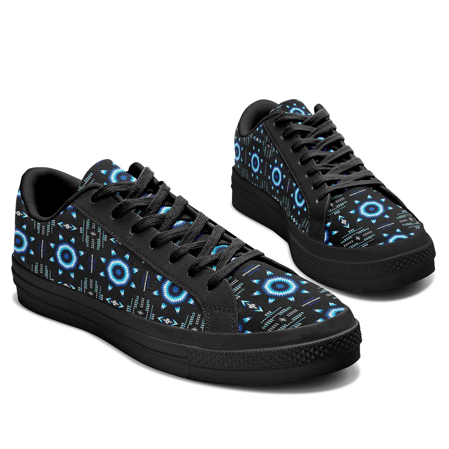 Rising Star Wolf Moon Aapisi Low Top Canvas Shoes Black Sole 49 Dzine