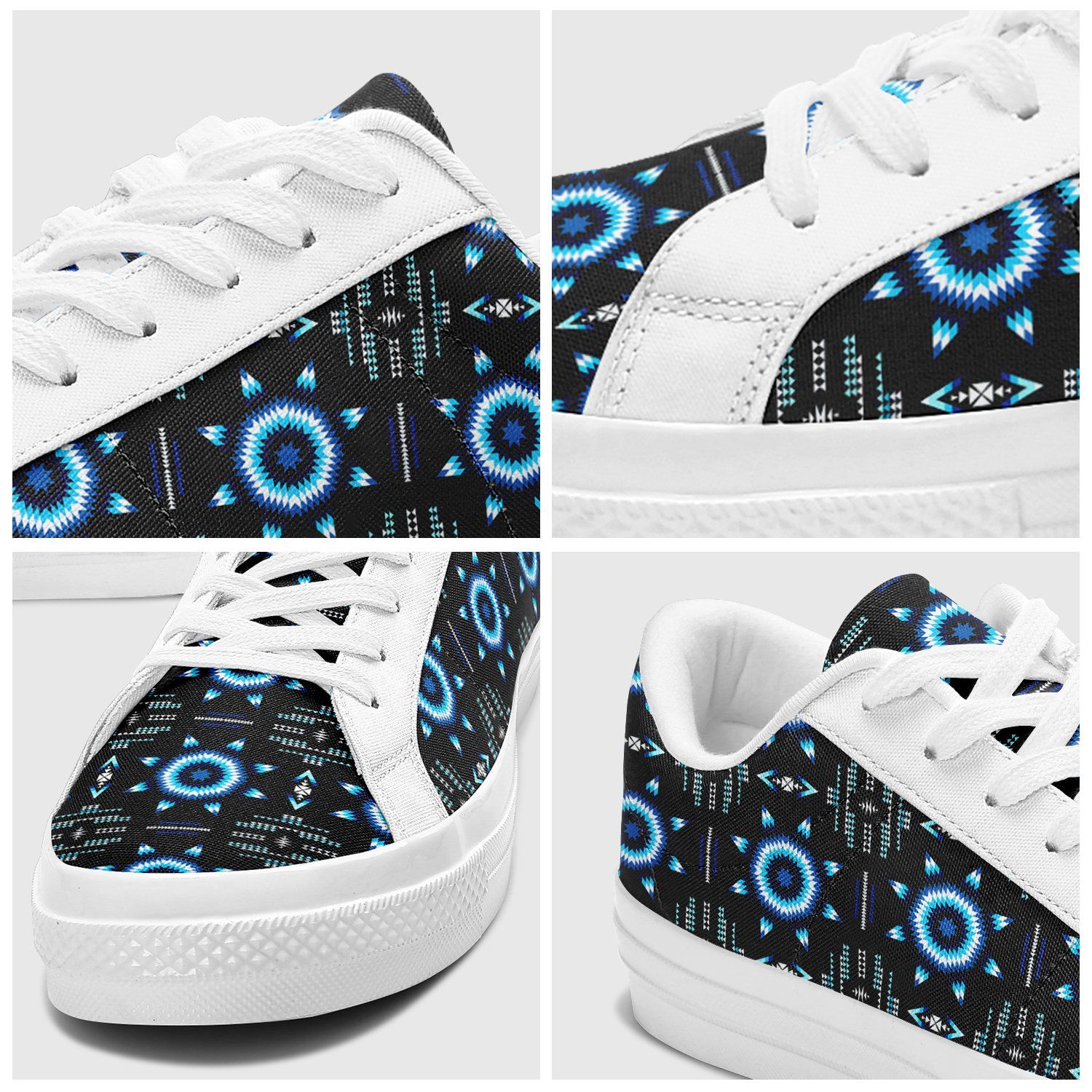 Rising Star Wolf Moon Aapisi Low Top Canvas Shoes White Sole 49 Dzine