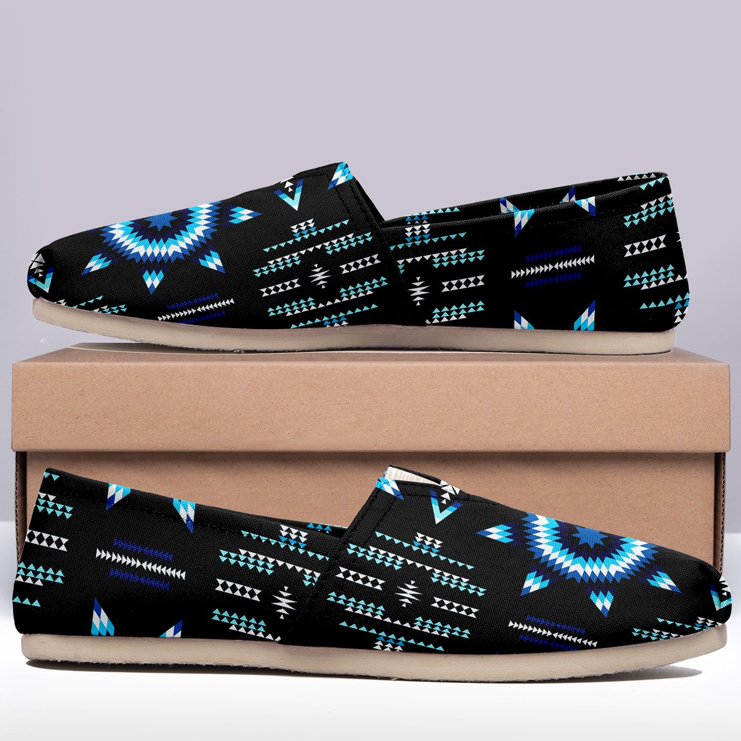 Rising Star Wolf Moon Casual Unisex Slip On Shoe Herman