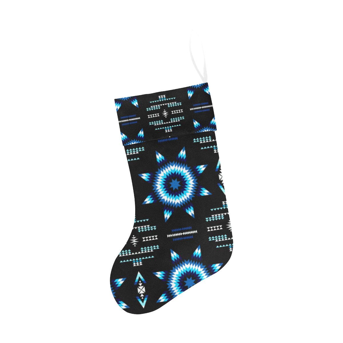 Rising Star Wolf Moon Christmas Stocking holiday stocking e-joyer