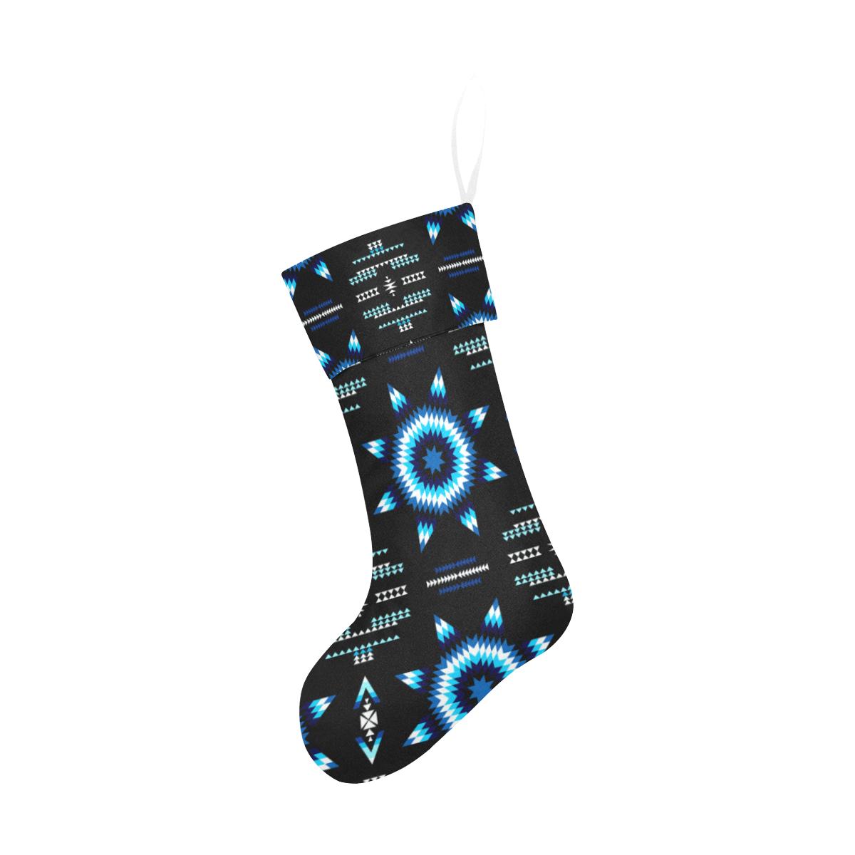 Rising Star Wolf Moon Christmas Stocking holiday stocking e-joyer