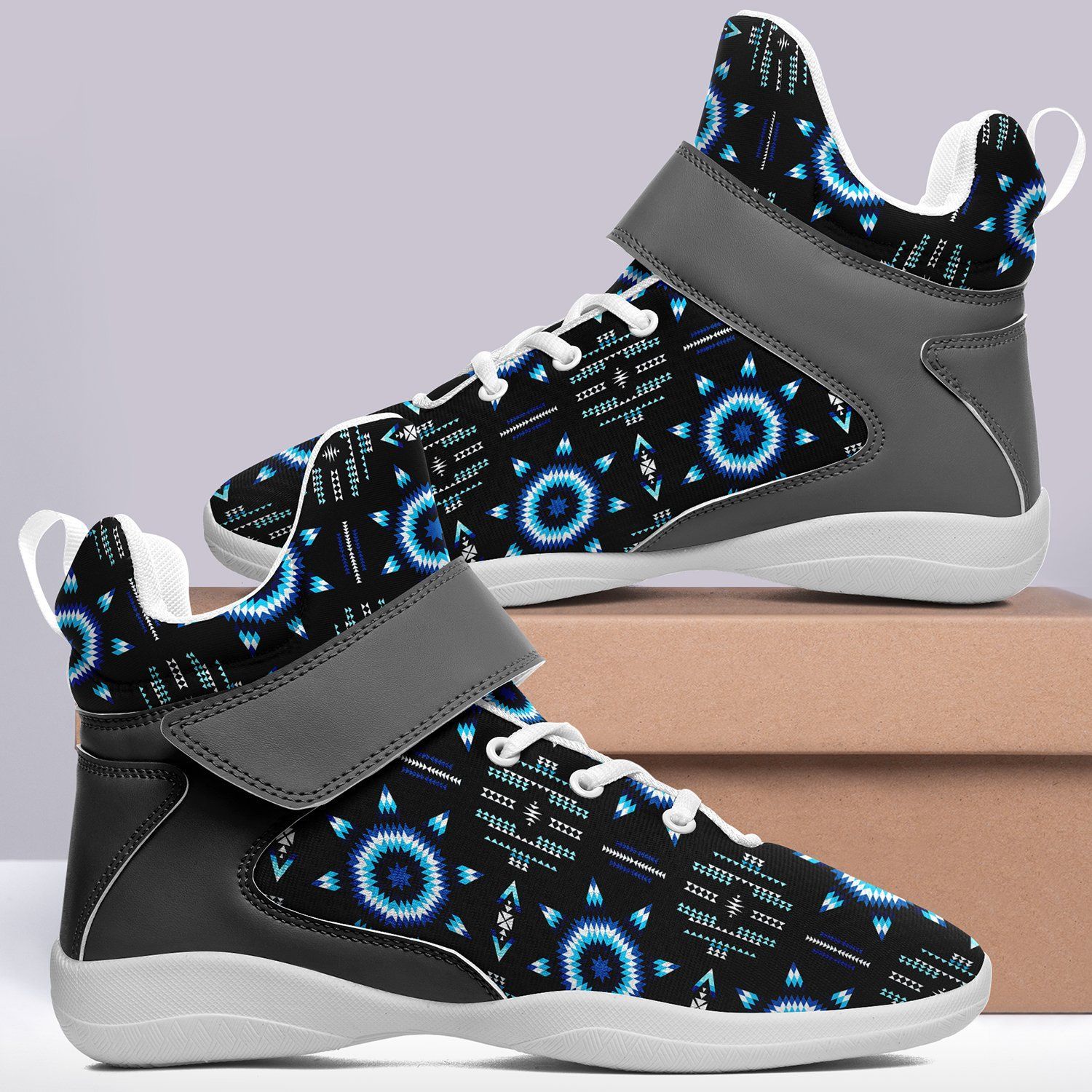 Rising Star Wolf Moon Ipottaa Basketball / Sport High Top Shoes - White Sole 49 Dzine