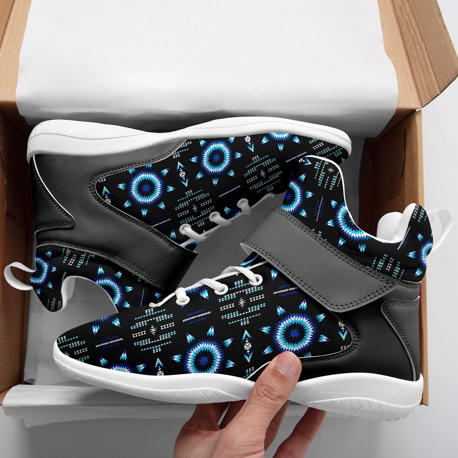 Rising Star Wolf Moon Ipottaa Basketball / Sport High Top Shoes - White Sole 49 Dzine