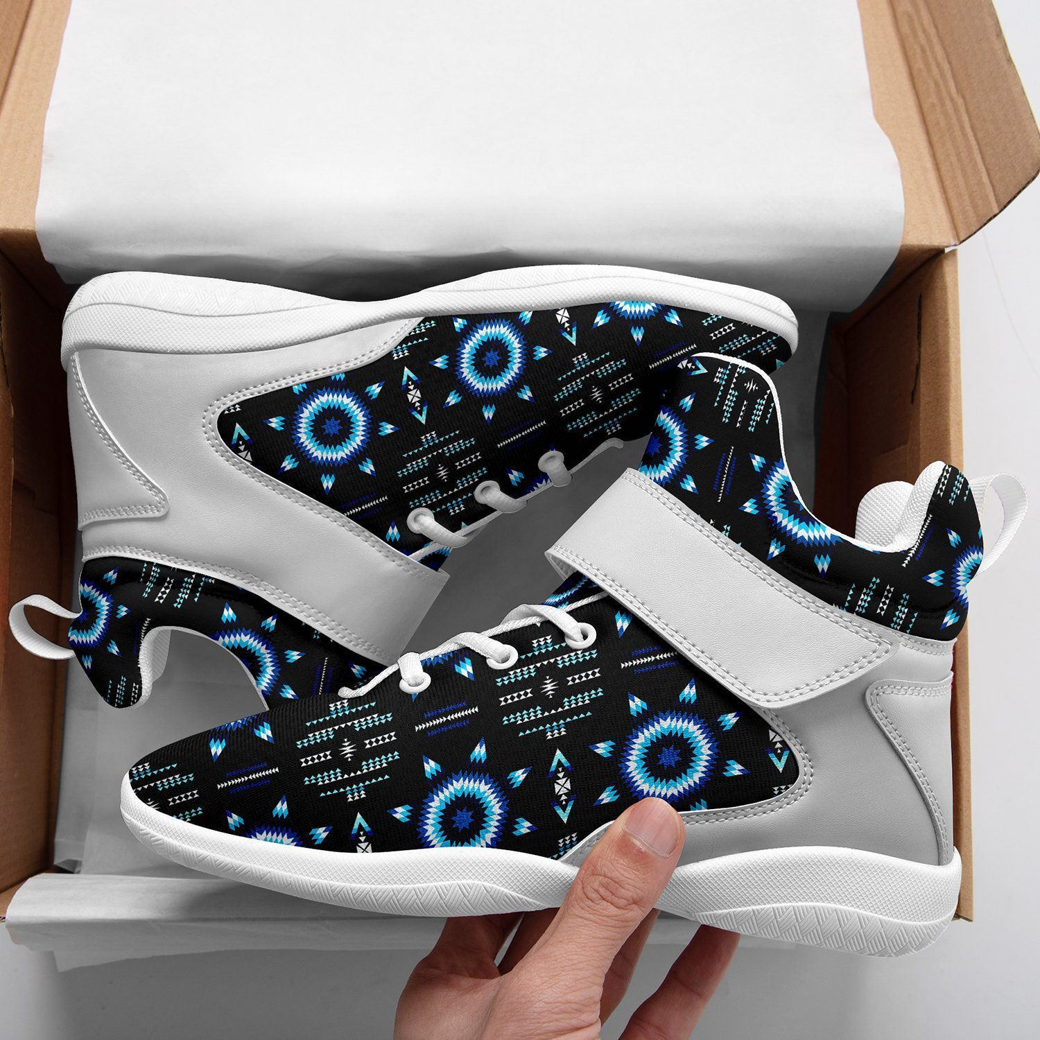 Rising Star Wolf Moon Ipottaa Basketball / Sport High Top Shoes - White Sole 49 Dzine