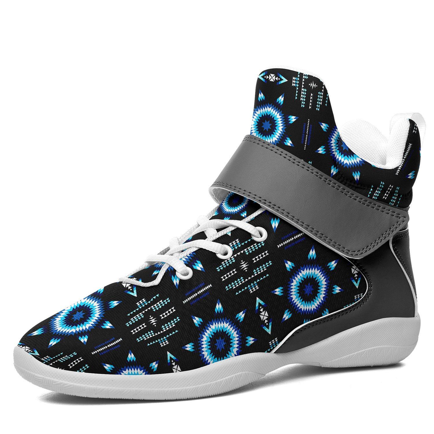 Rising Star Wolf Moon Ipottaa Basketball / Sport High Top Shoes - White Sole 49 Dzine US Men 7 / EUR 40 White Sole with Gray Strap