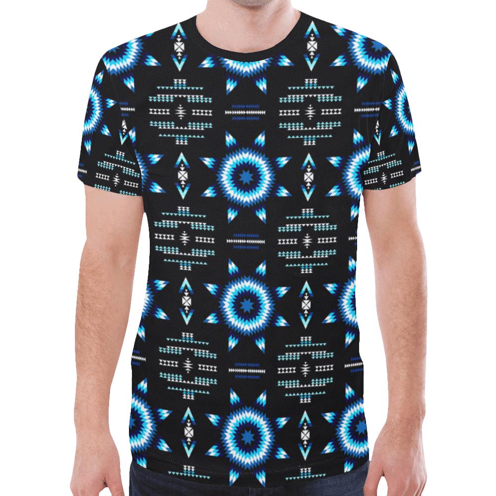Rising Star Wolf Moon New All Over Print T-shirt for Men/Large Size (Model T45) New All Over Print T-shirt for Men/Large (T45) e-joyer