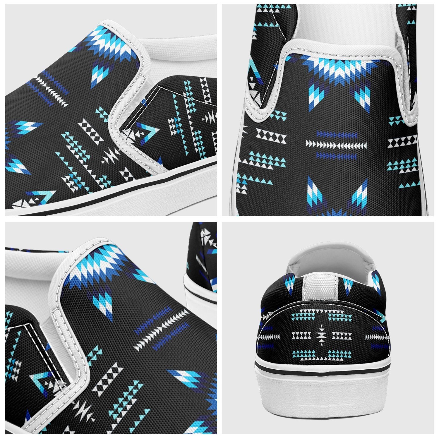 Rising Star Wolf Moon Otoyimm Canvas Slip On Shoes 49 Dzine