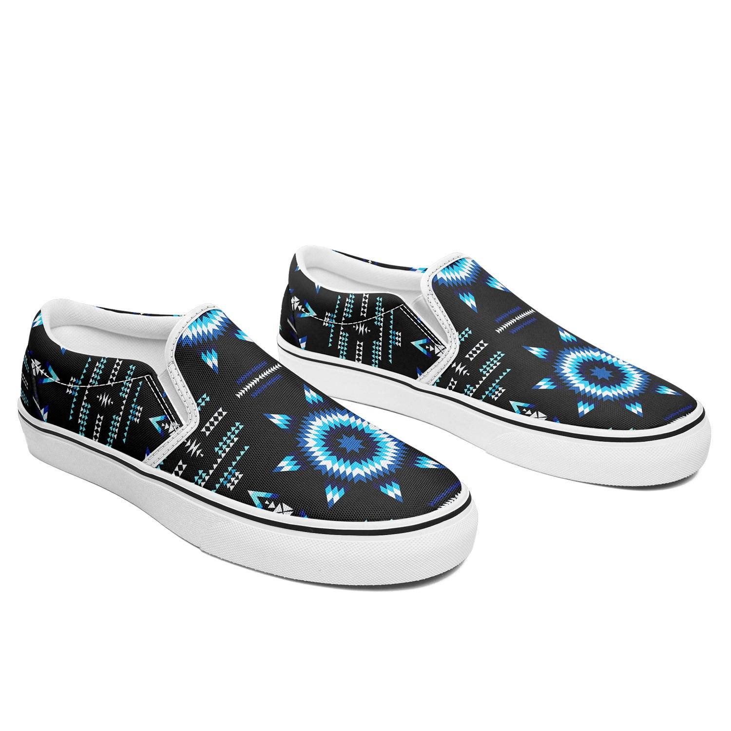 Rising Star Wolf Moon Otoyimm Canvas Slip On Shoes 49 Dzine