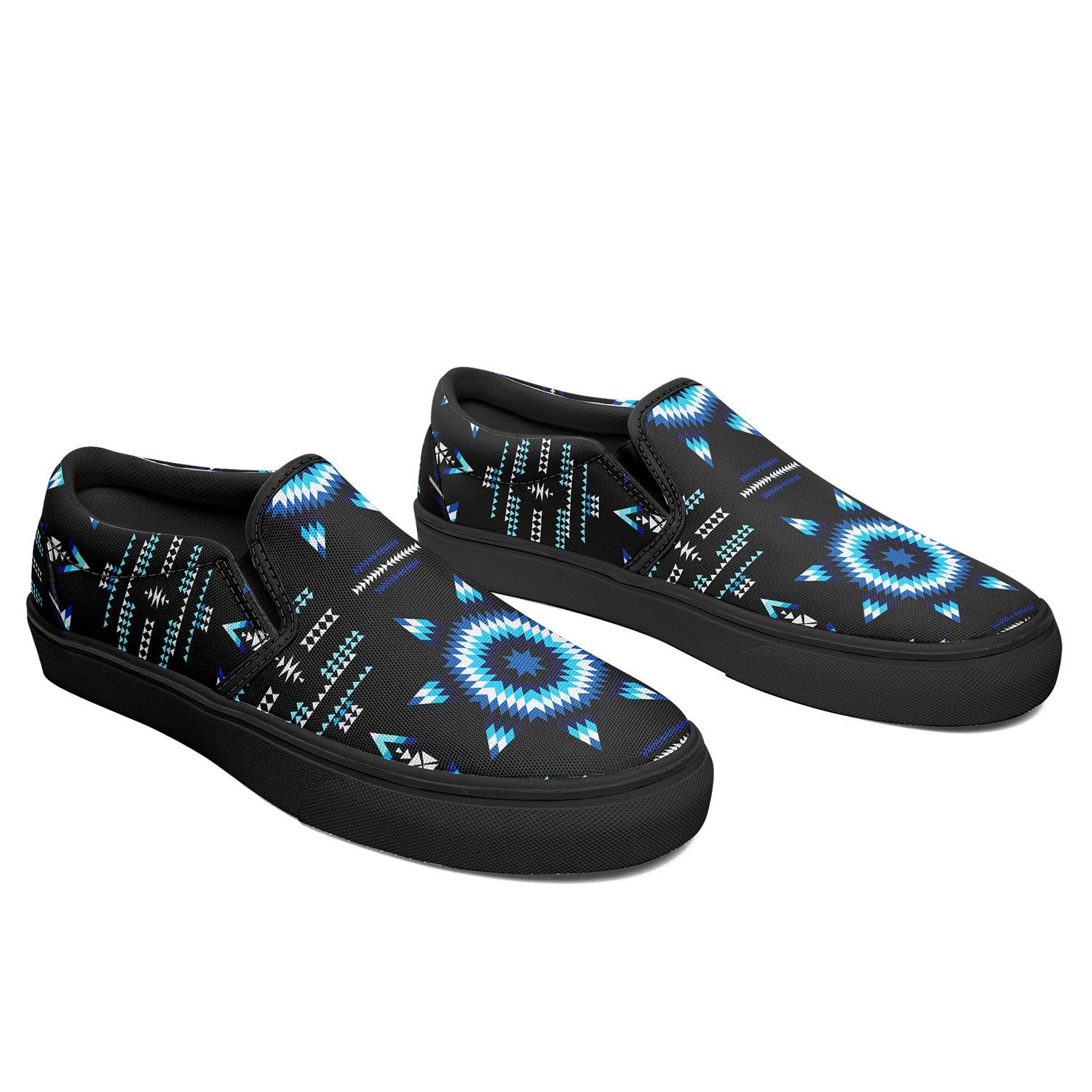 Rising Star Wolf Moon Otoyimm Canvas Slip On Shoes 49 Dzine