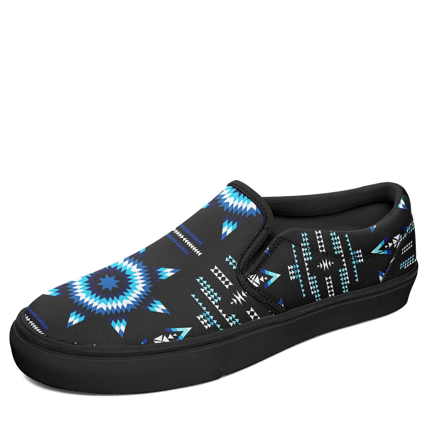 Rising Star Wolf Moon Otoyimm Canvas Slip On Shoes 49 Dzine