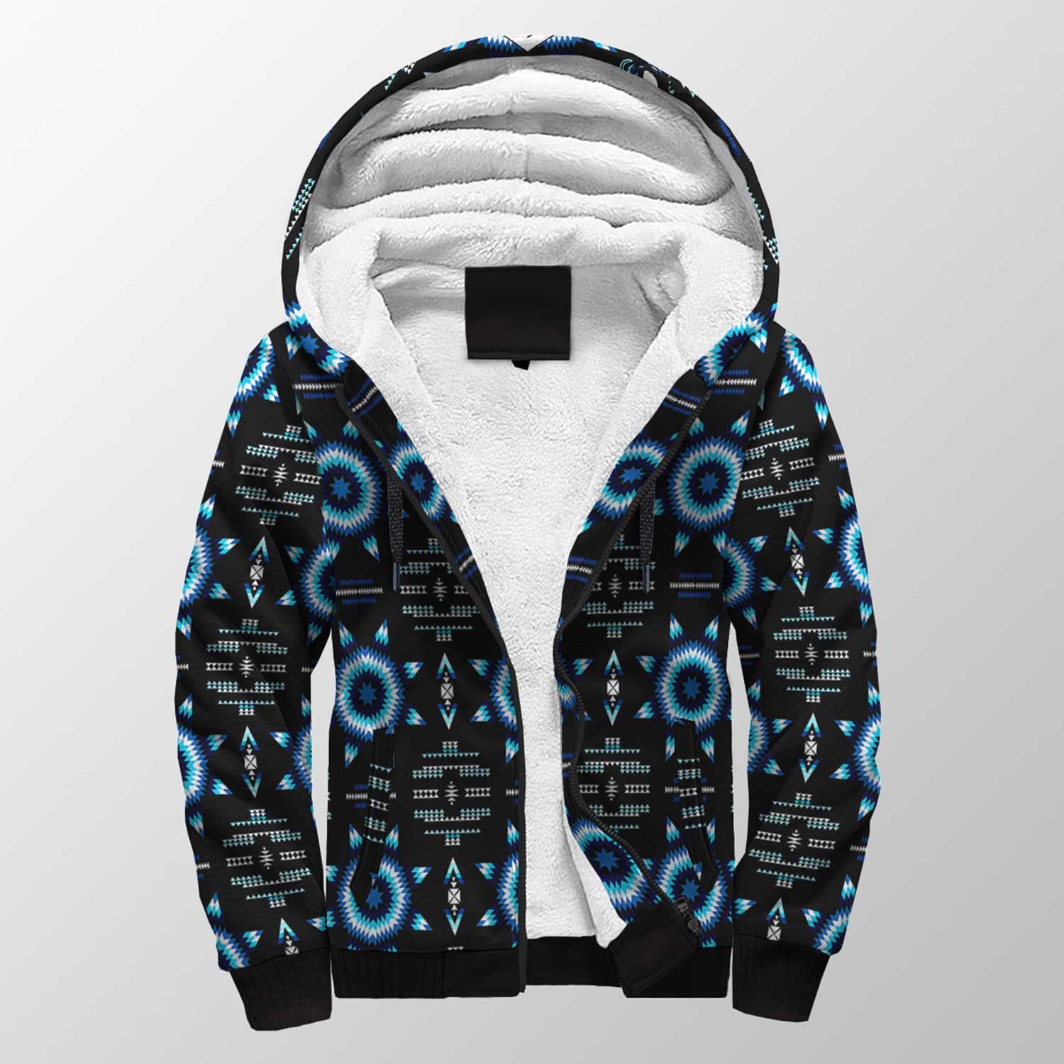 Rising Star Wolf Moon Sherpa Hoodie 49 Dzine