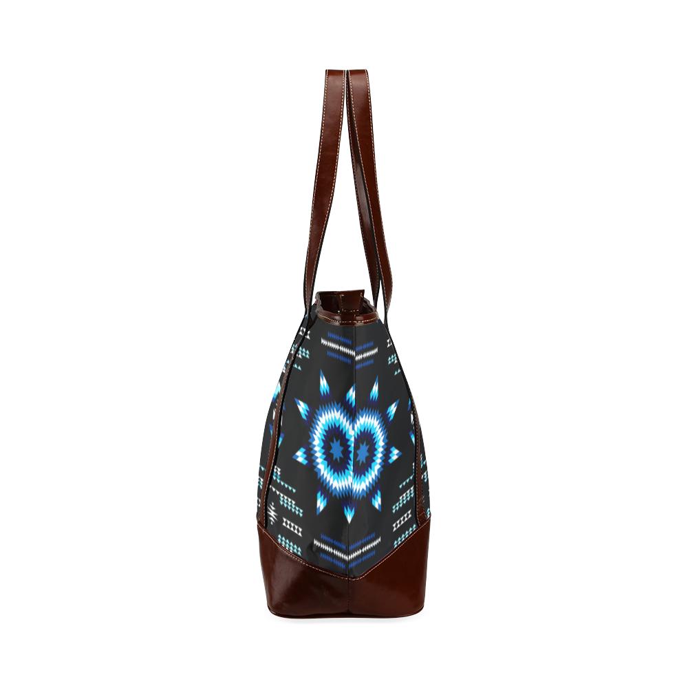 Rising Star Wolf Moon Tote Handbag (Model 1642) Tote Handbags (1642) e-joyer