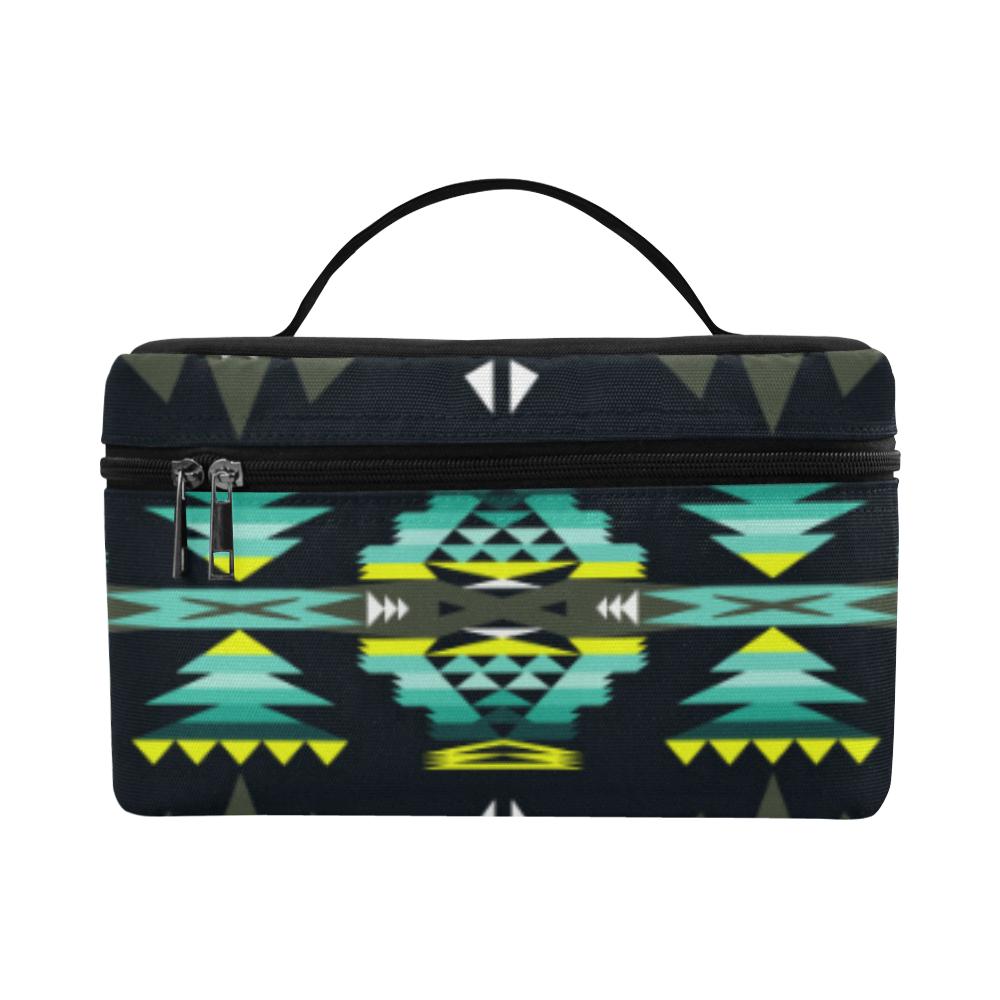 River Trail Cosmetic Bag/Large (Model 1658) Cosmetic Bag e-joyer