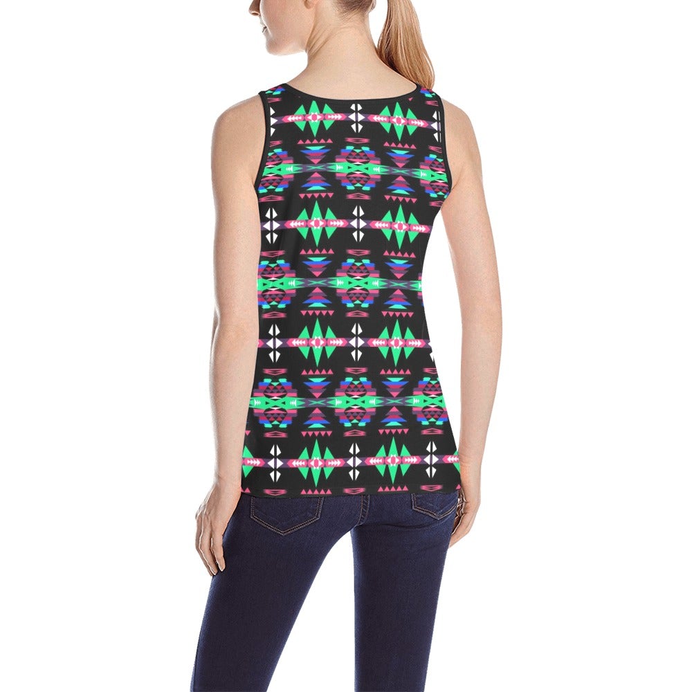 River Trail Journey All Over Print Tank Top for Women (Model T43) All Over Print Tank Top for Women (T43) e-joyer
