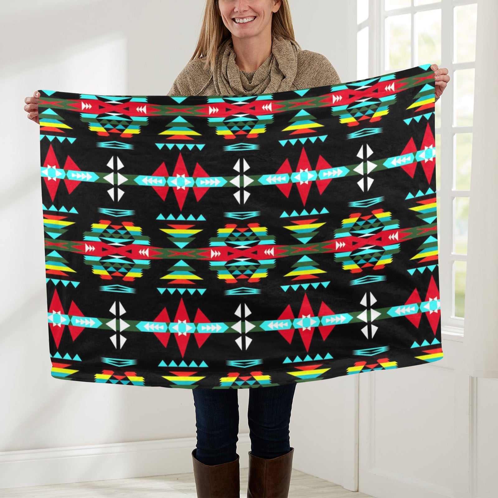 River Trail Sunset Baby Blanket 30"x40" Baby Blanket 30"x40" e-joyer