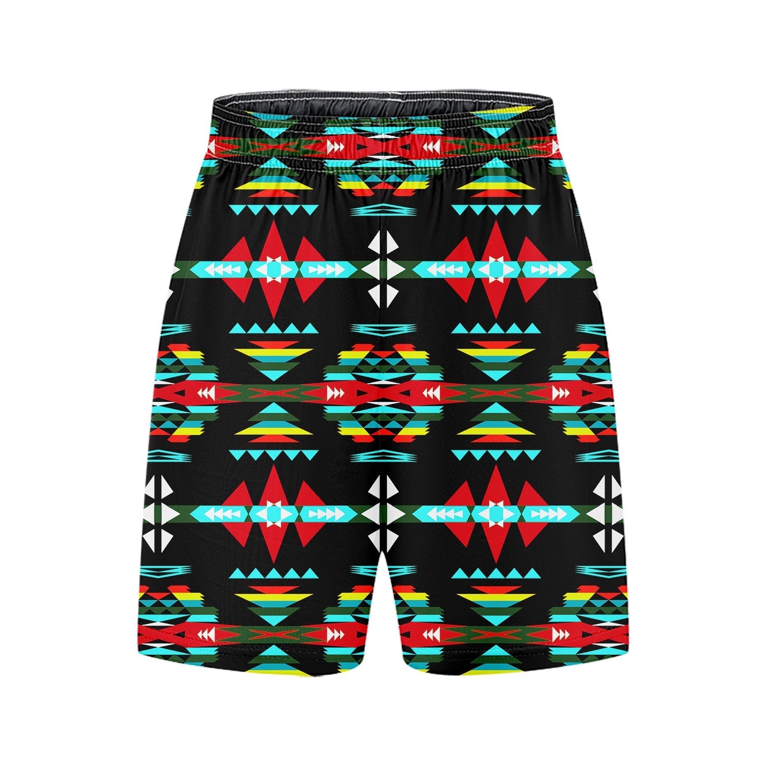 River Trail Sunset Basketball Shorts 49 Dzine