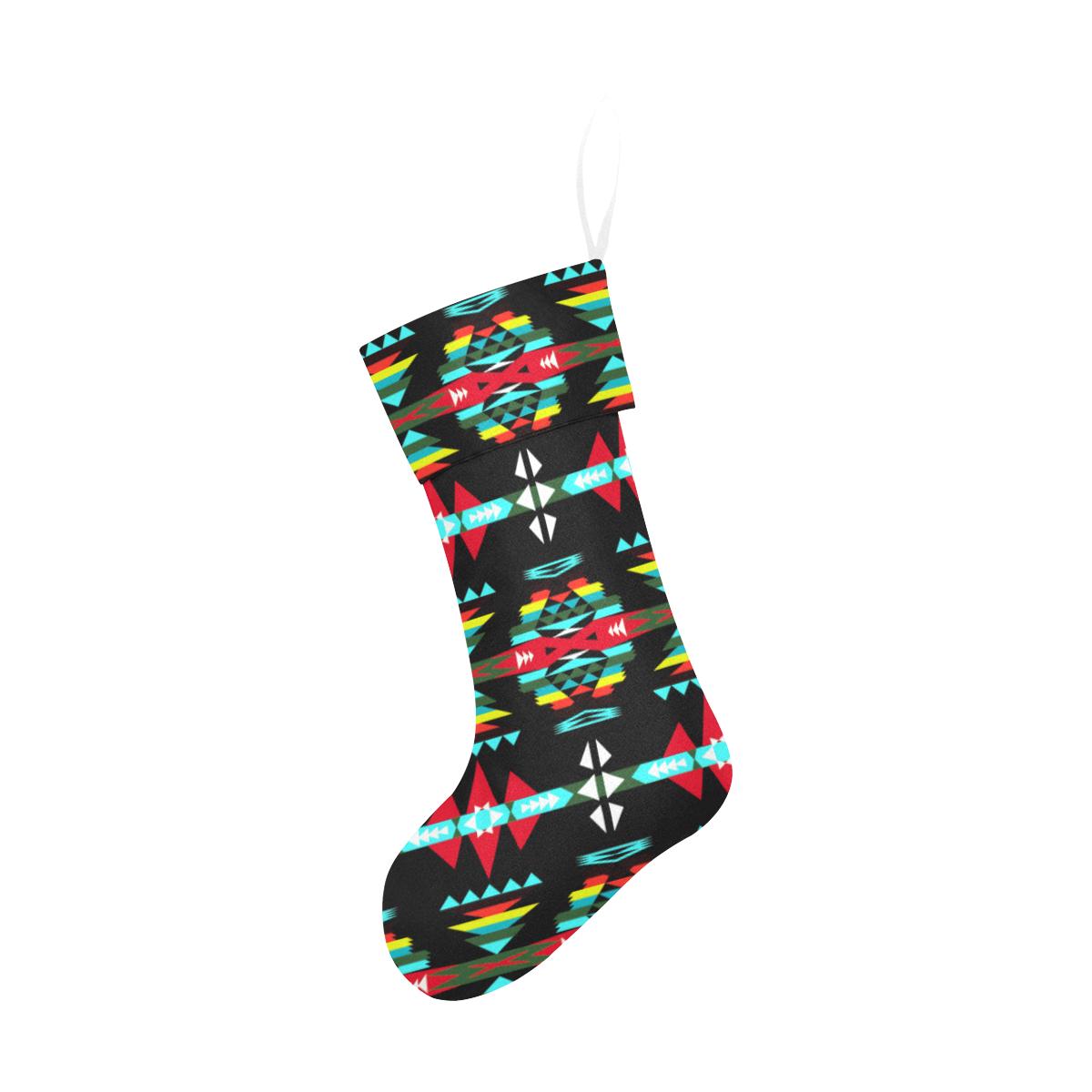River Trail Sunset Christmas Stocking holiday stocking e-joyer