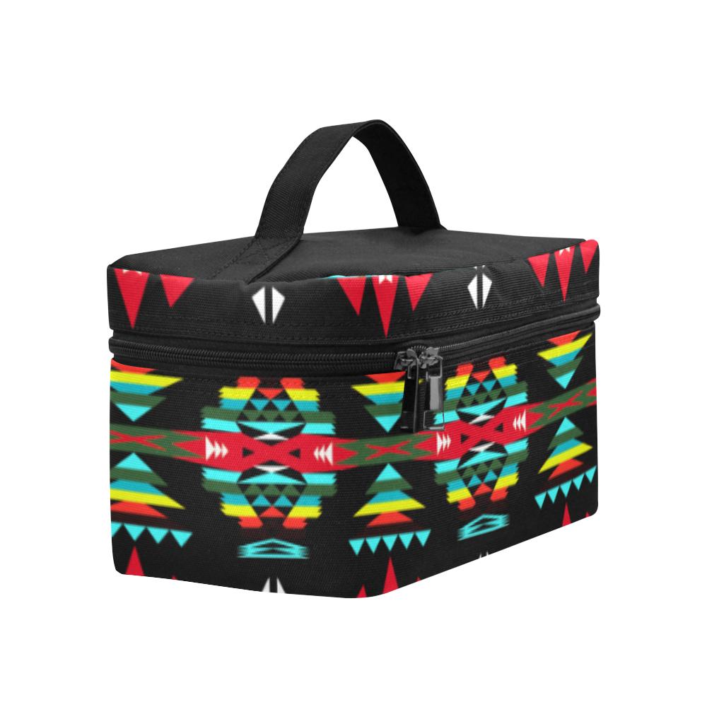 River Trail Sunset Cosmetic Bag/Large (Model 1658) Cosmetic Bag e-joyer